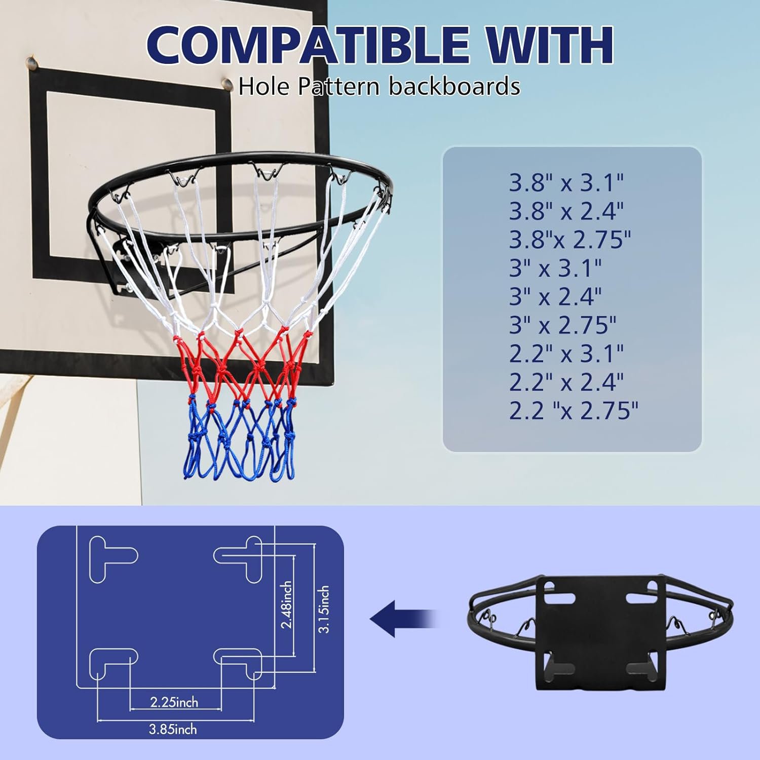 Trustmade 18 in Steel Basketball Rim - view number 6