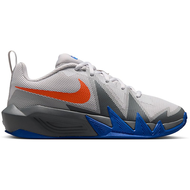 Nike Kids' Grade School S.T. Dynamite Shoes, Size 3.5, Vast Grey/Safety Orange/Lt Smoke Grey/Smoke Grey/Game Royal