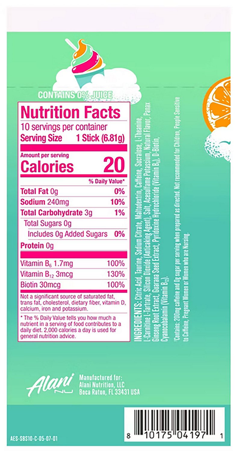 Alani Nu Energy Sticks 10 Pack  - view number 2