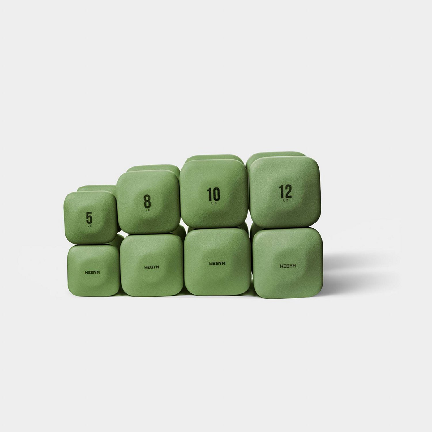 WeGym SafeGrip Dumbbells Set with Rack - Medium - view number 2