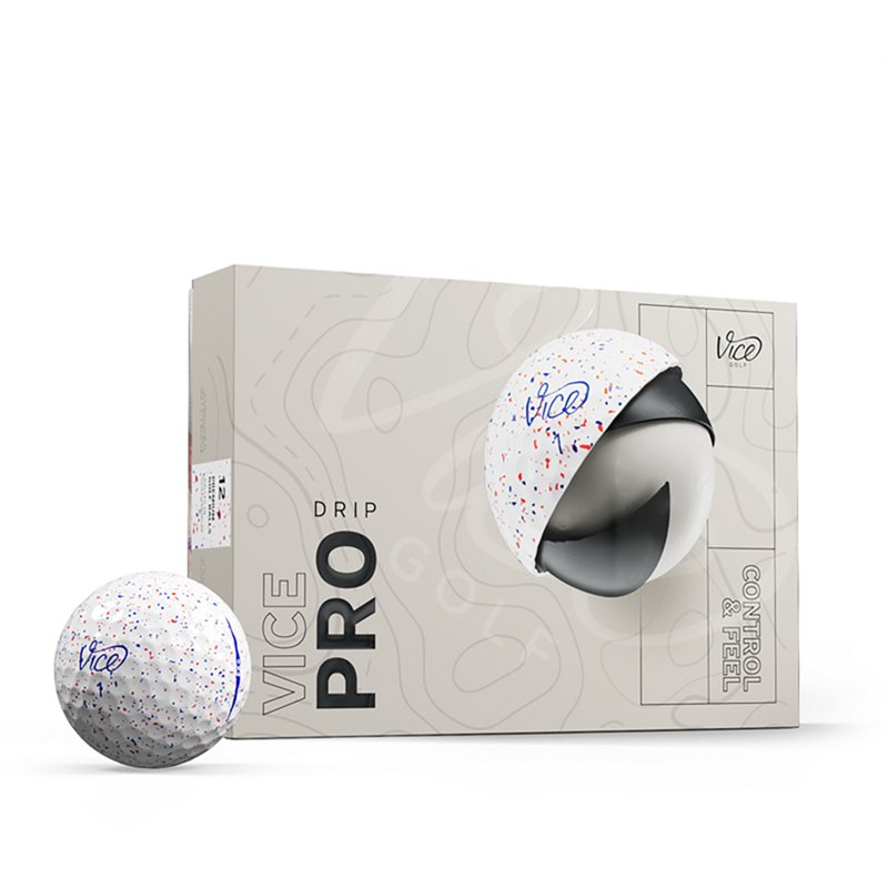Vice Pro 2024, Blue/Red Golf Balls