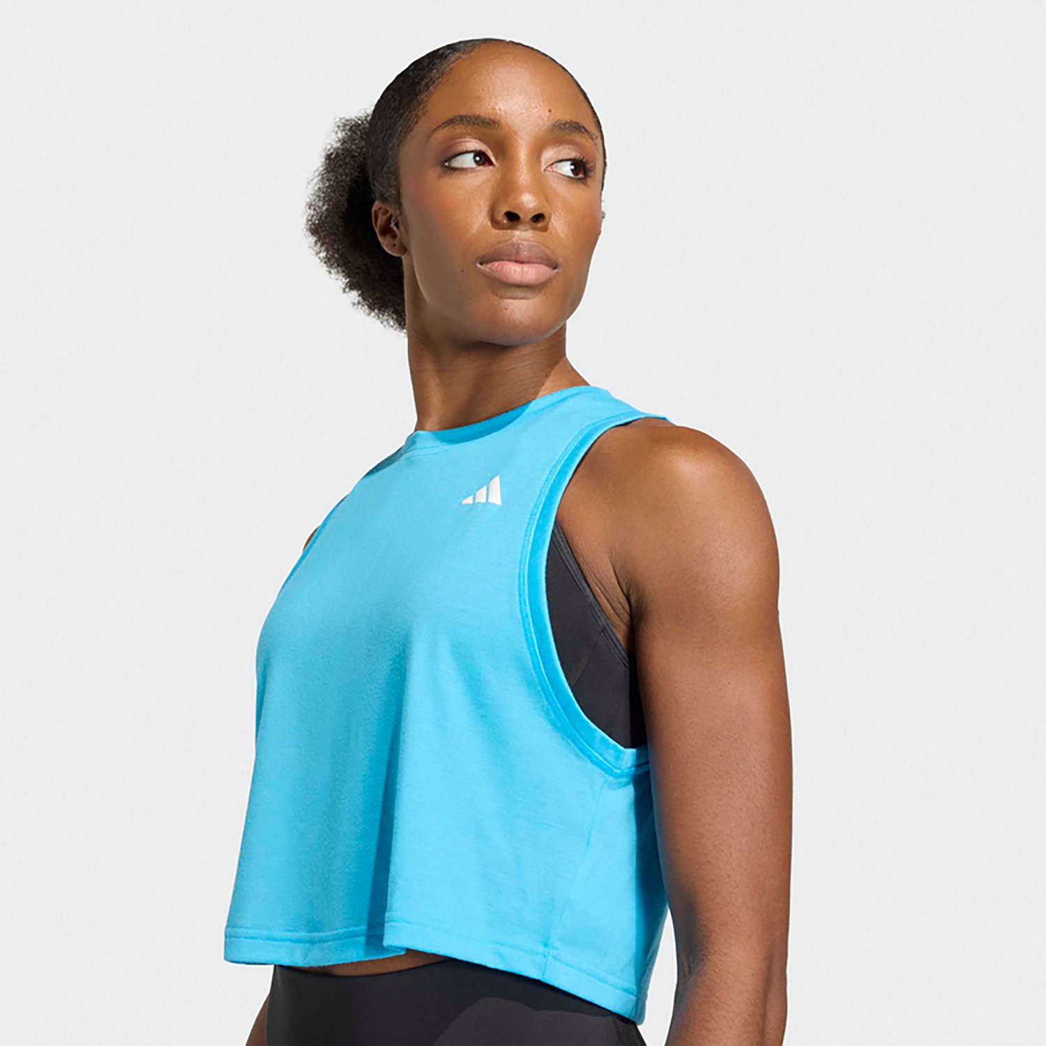 adidas Women's Training Essentials Regular 3-Stripes Tank Top                                                                    - view number 3