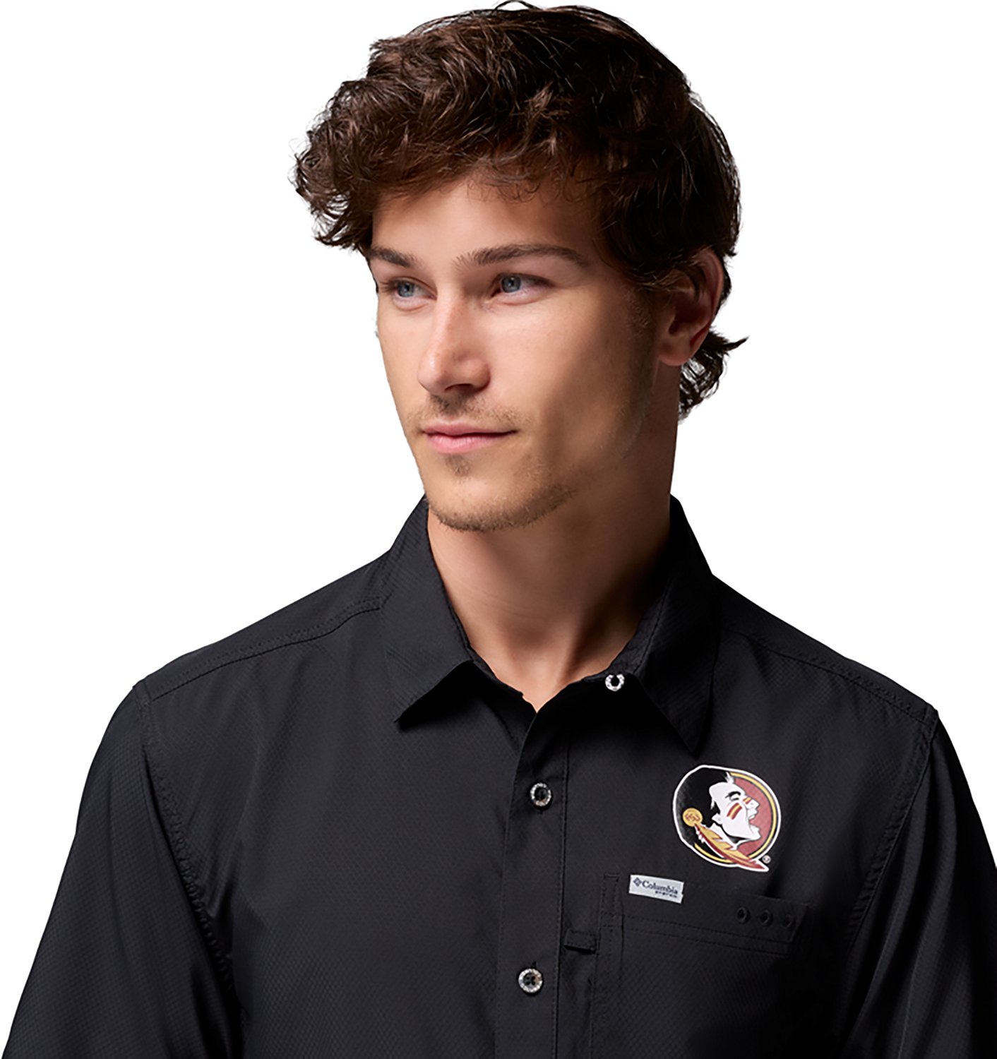 Columbia Sportswear Men's Florida State University Collegiate PFG Slack Tide Camp Shirt - view number 4