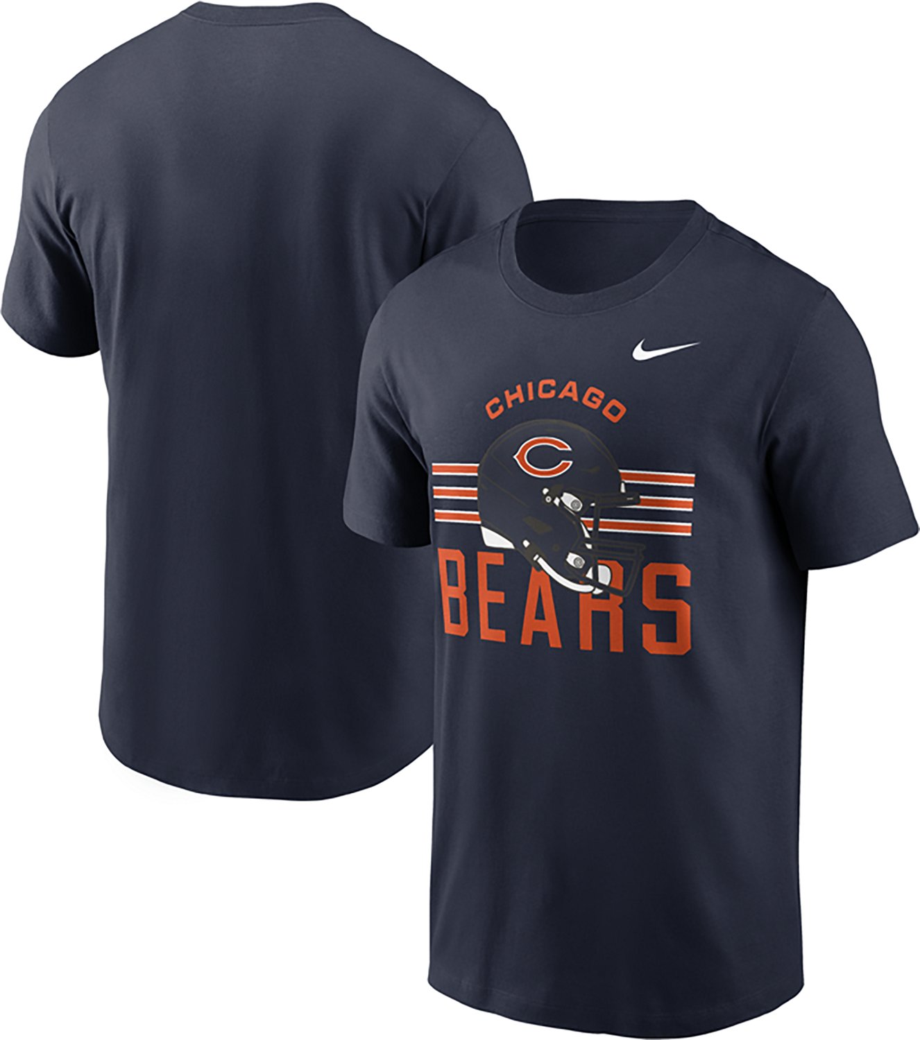 Nike Men's Chicago Bears Essential Reflex Play Graphic T-shirt - view number 3