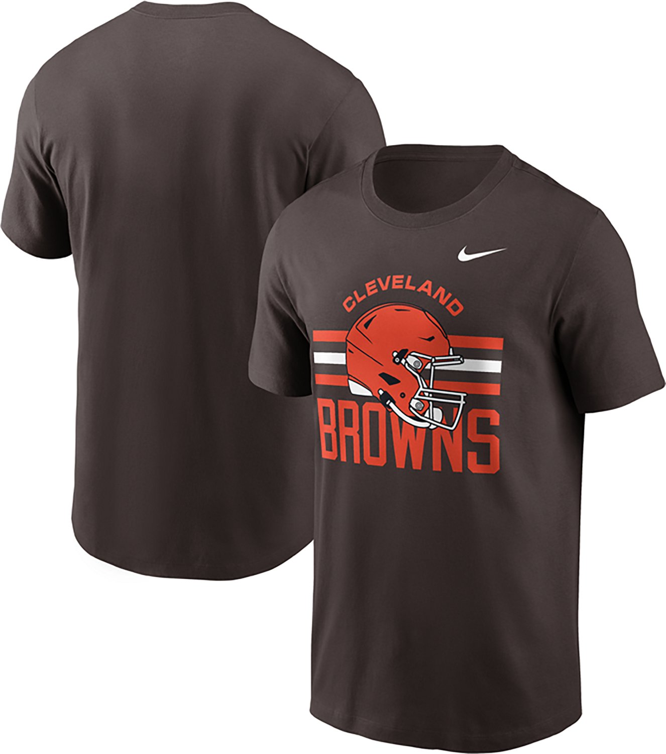 Nike Men's Cleveland Browns Essential Reflex Play Graphic T-shirt - view number 3