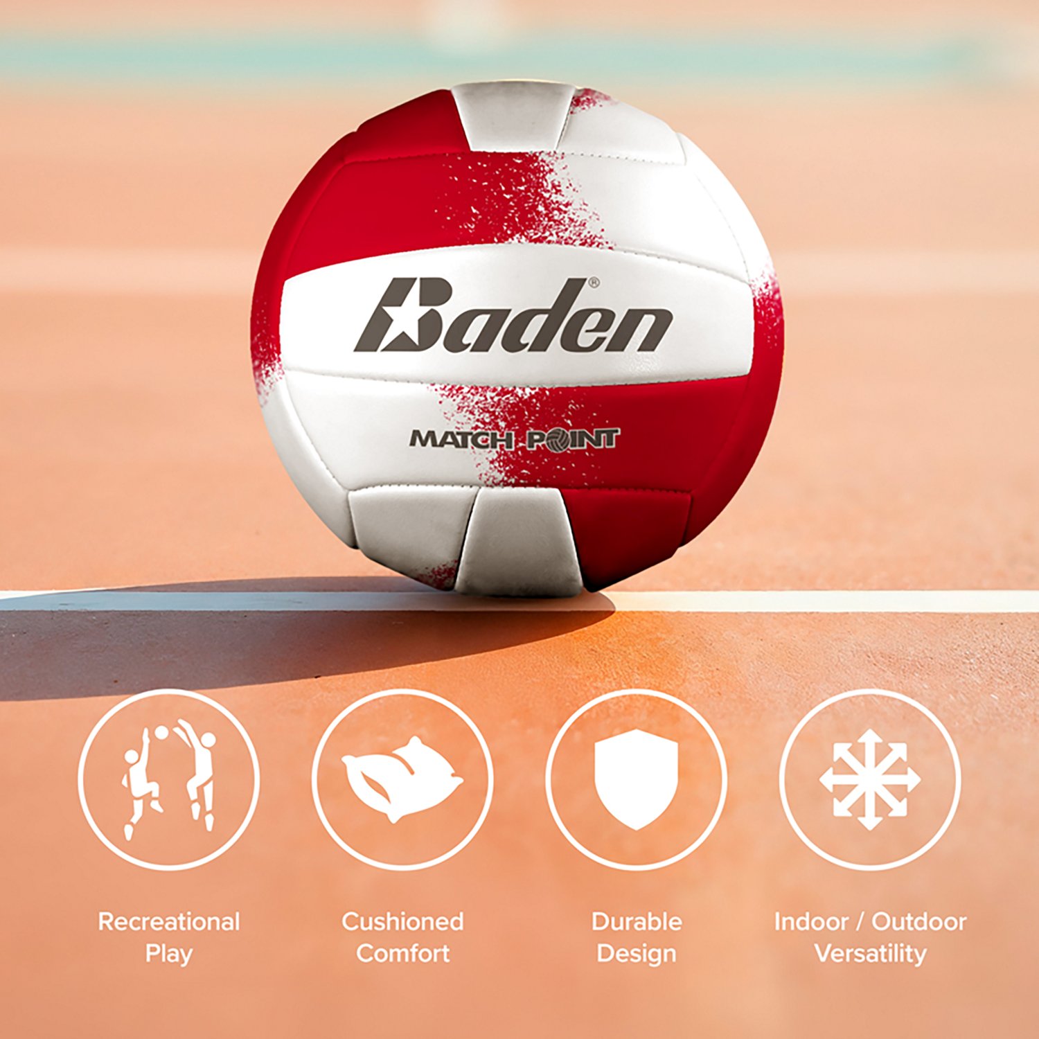 Baden MatchPoint Indoor/Outdoor Recreation Volleyball - view number 5