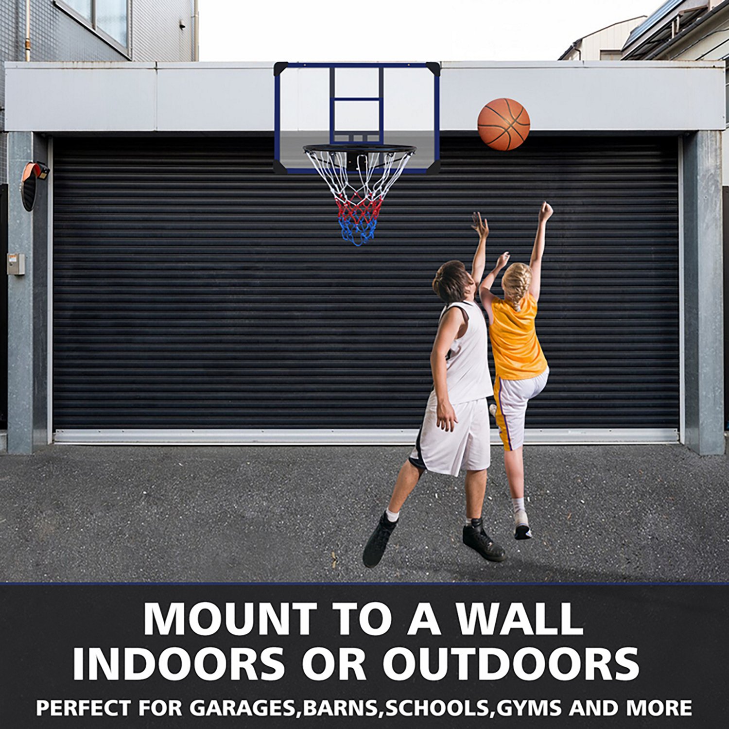 Trustmade 35x24 in Wall Mounted Basketball Hoop with Shatterproof Backboard - view number 4