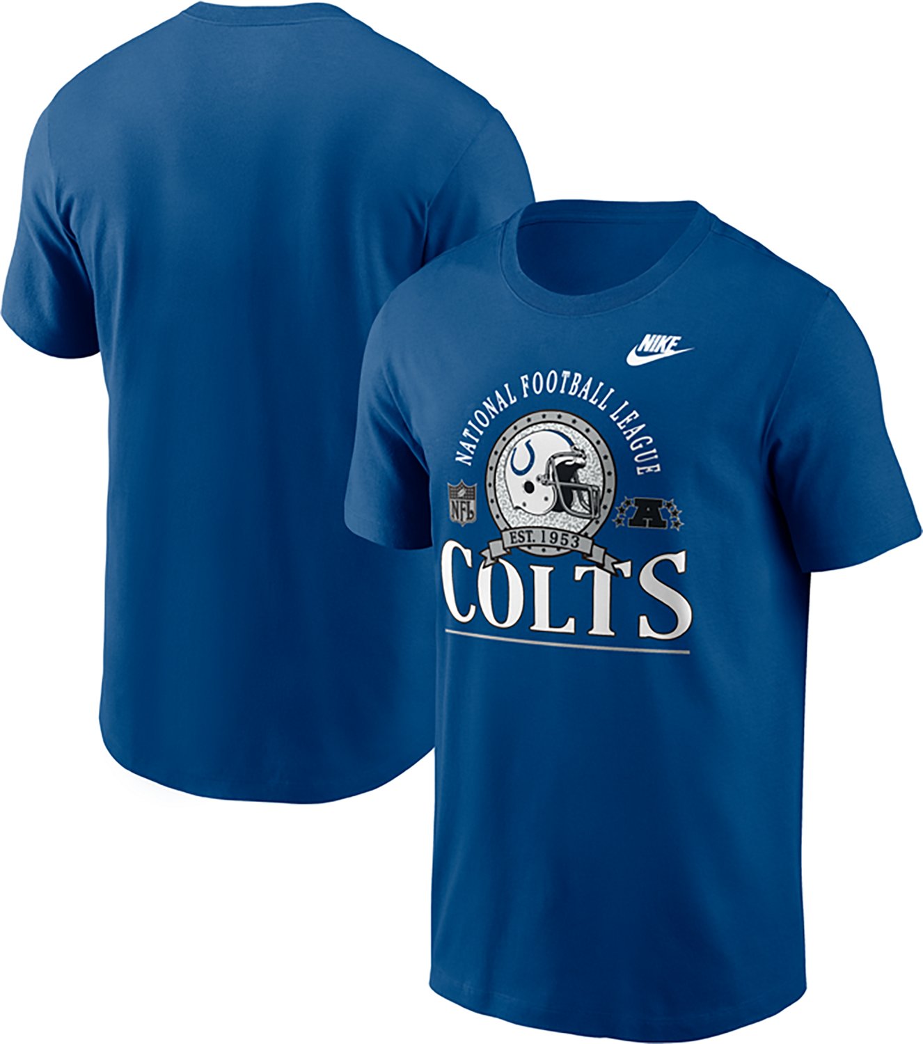 Nike Men's Indianapolis Colts Rewind Essential Team Spirit Graphic T-shirt - view number 3