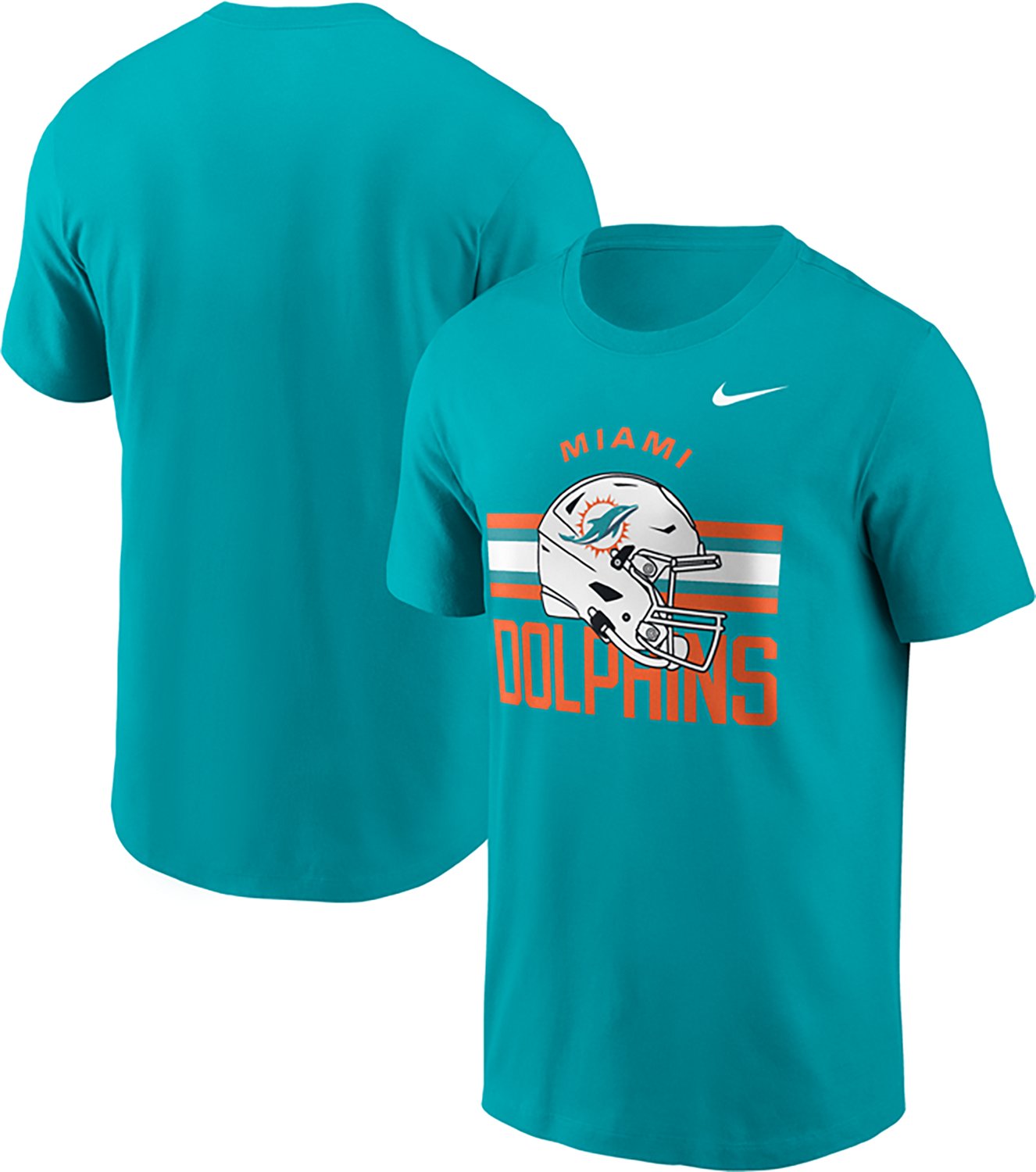 Nike Men's Miami Dolphins Essential Reflex Play Graphic T-shirt - view number 3