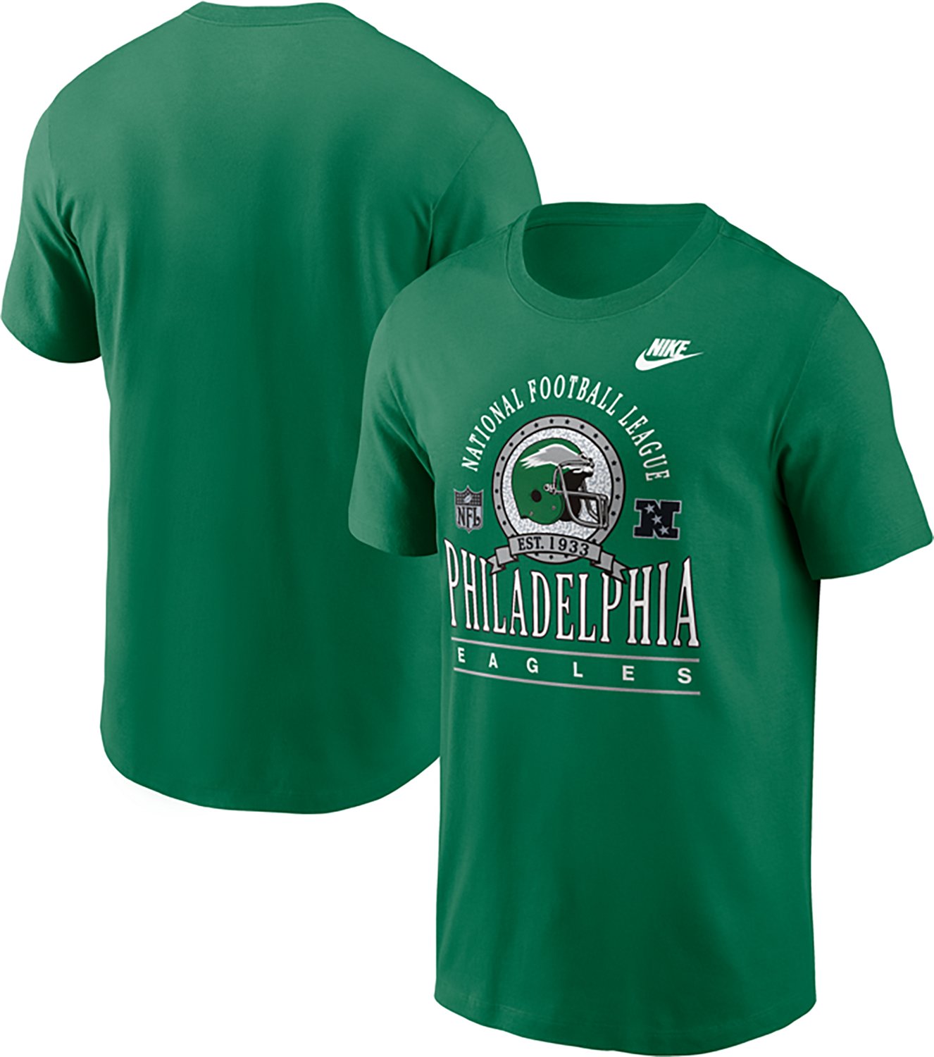 Nike Men's Philadelphia Eagles Rewind Essential Team Spirit Graphic T-shirt - view number 3