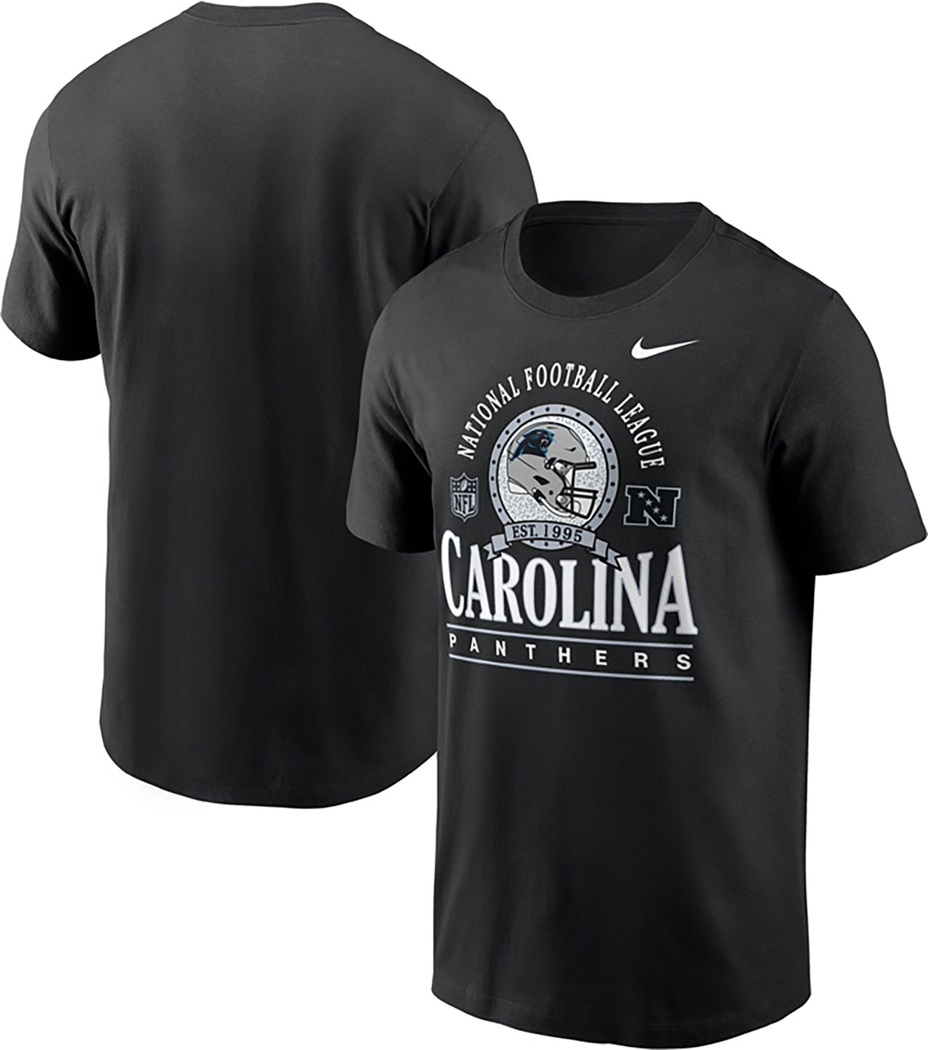 Nike Men's Carolina Panthers Rewind Essential Team Spirit Graphic T-shirt - view number 3