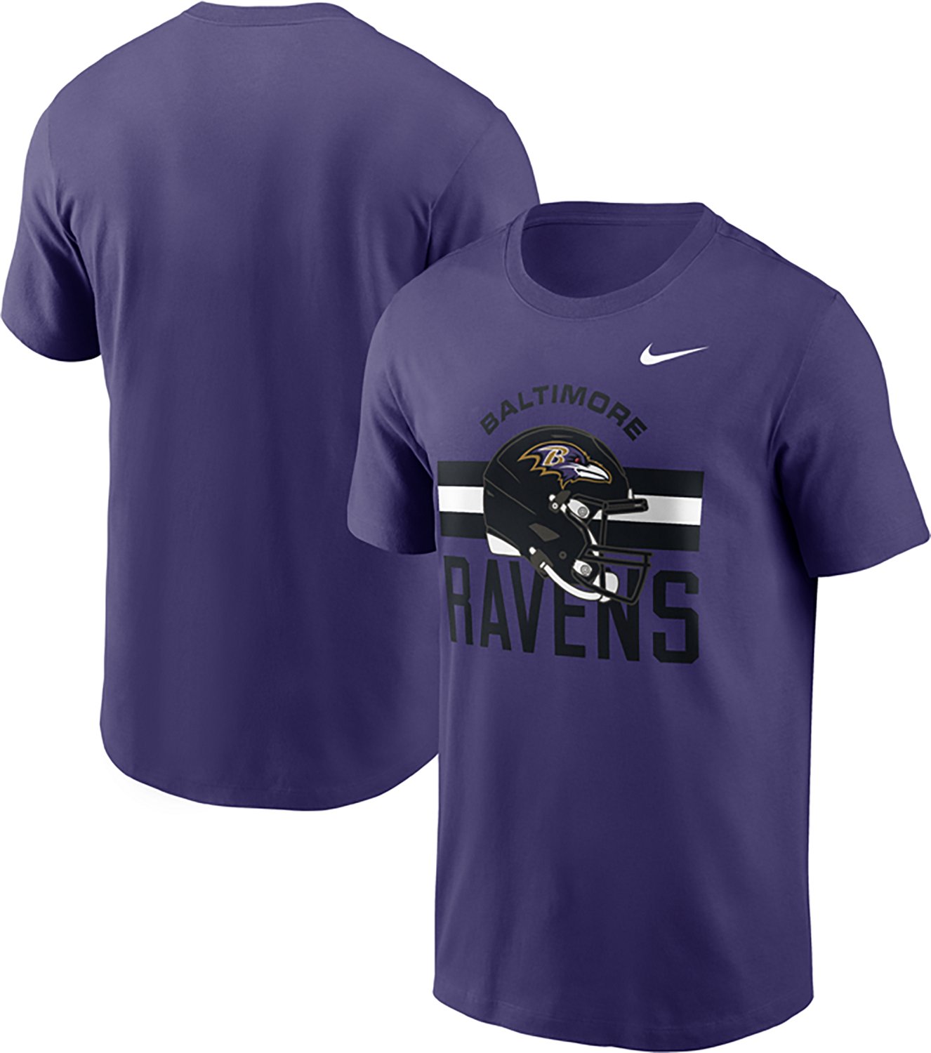 Nike Men's Baltimore Ravens Essential Reflex Play Graphic T-shirt - view number 3