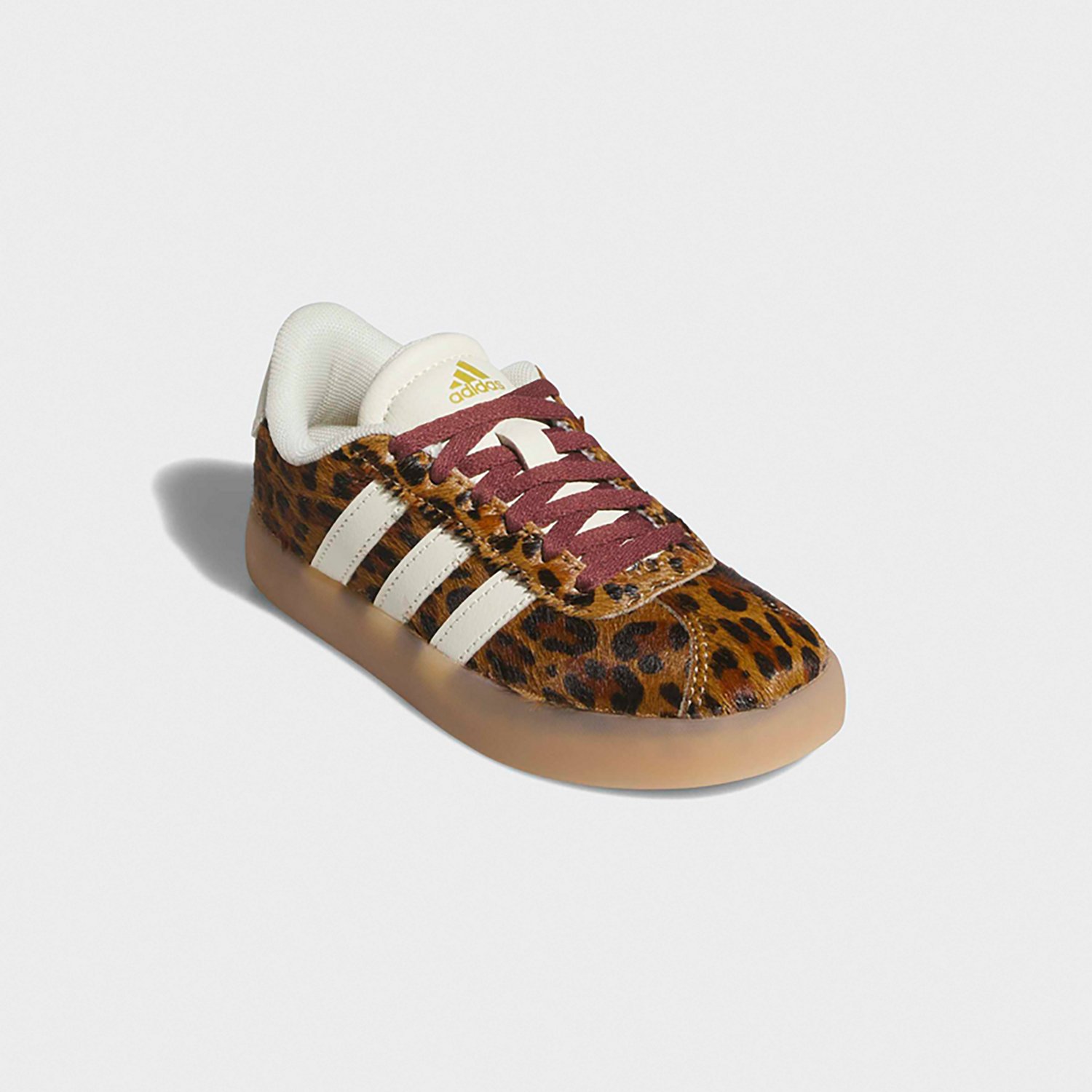 adidas Kids’ VL Court 3.0 Leopard PS Shoes - view number 3