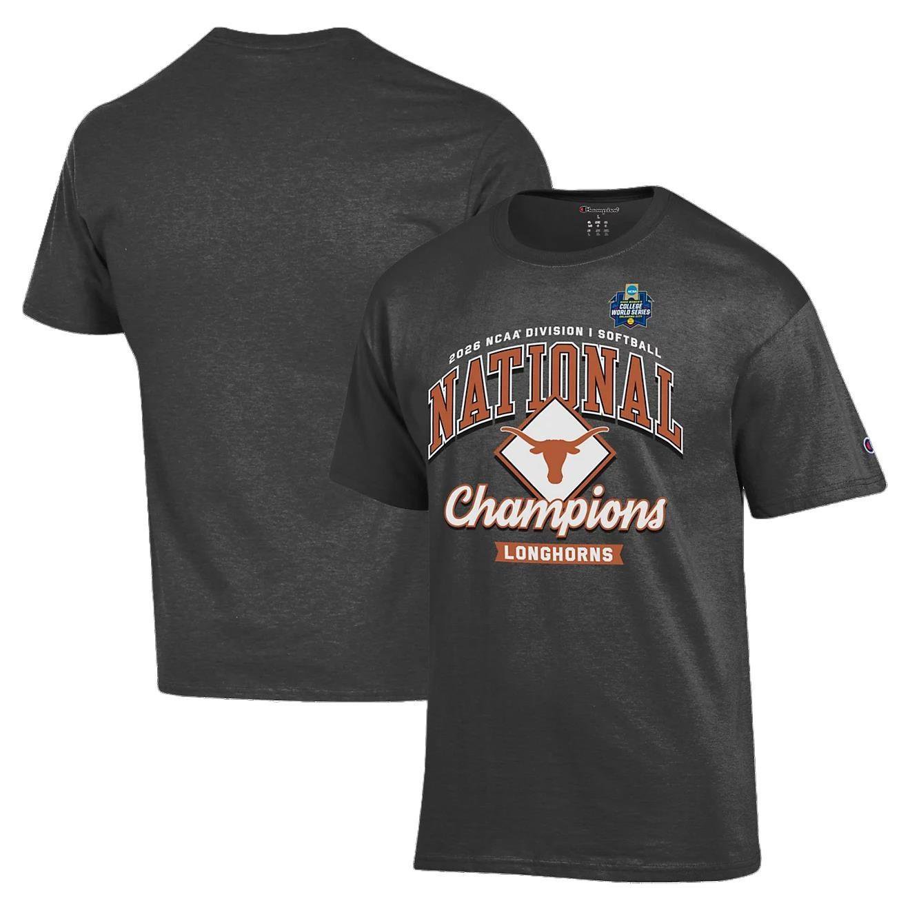 Champion Men's Texas 2026 Women's College World Series National Champions Locker Room T-Shirt from Fanatics - view number 2