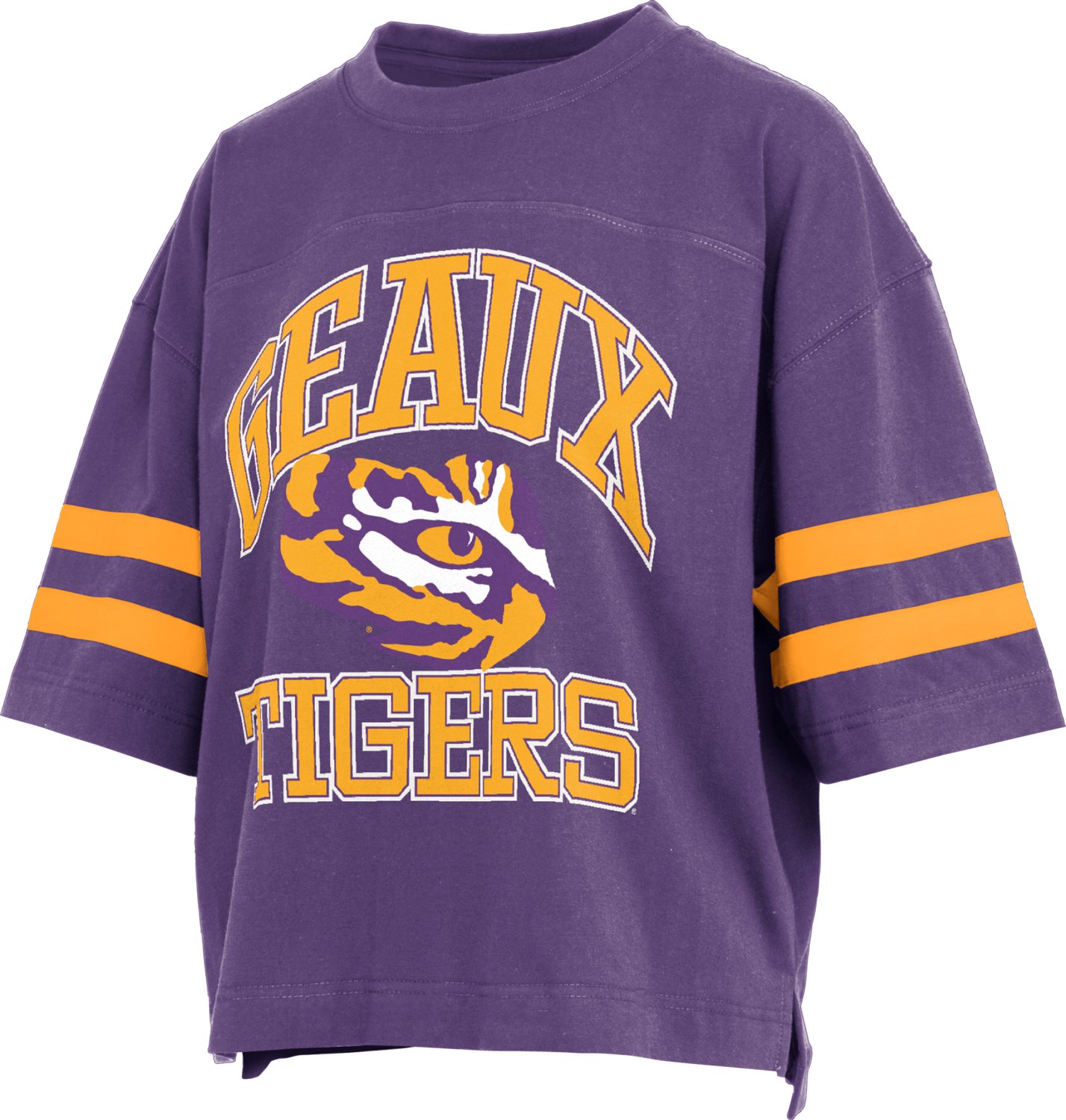 Pressbox LSU Tigers Wayne Tyler Cropped T-Shirt