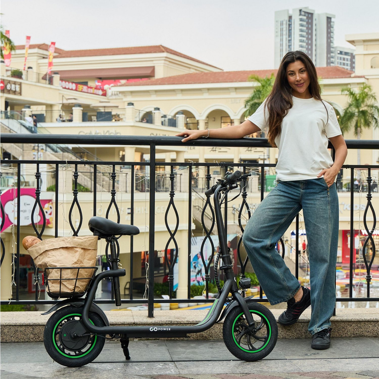 GoPower Adults'  GoFlow Electric Scooter with Seat - view number 7