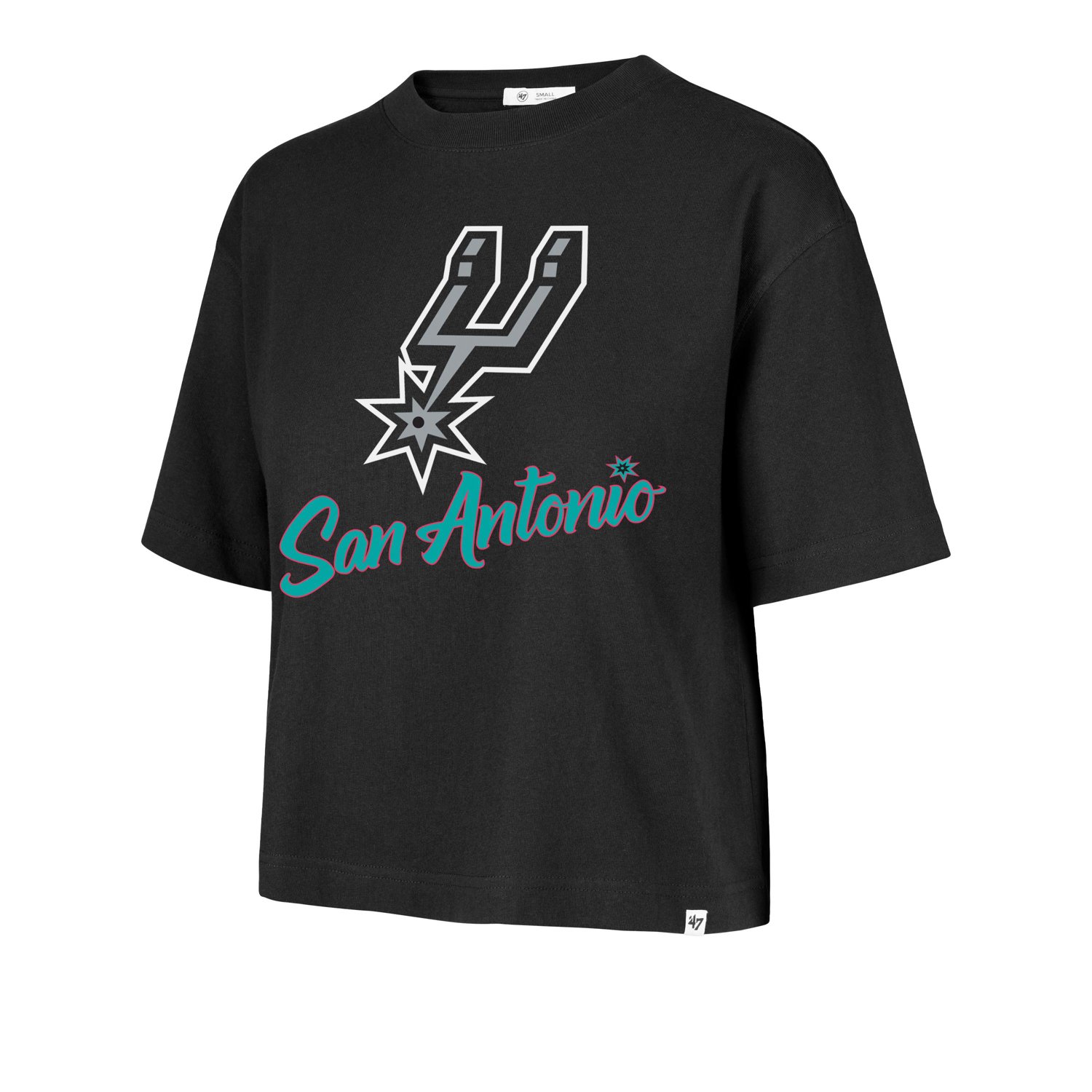 '47 Women's Spurs Wordmark Reed City Short Sleeve T-shirt