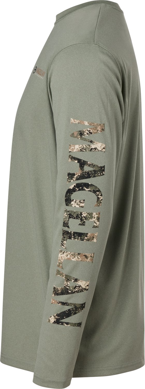 Magellan Outdoors Men's Casting Crew Long Sleeve T-shirt                                                                         - view number 5