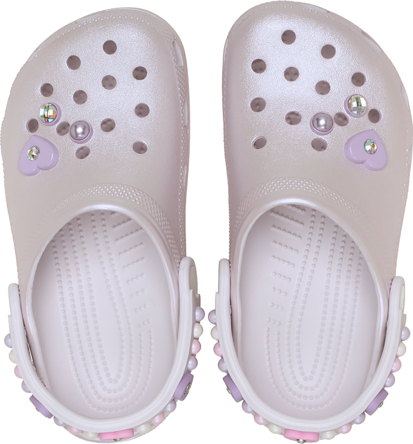 Crocs Girls' Classic Pearls and Heart Shine Clogs - view number 4