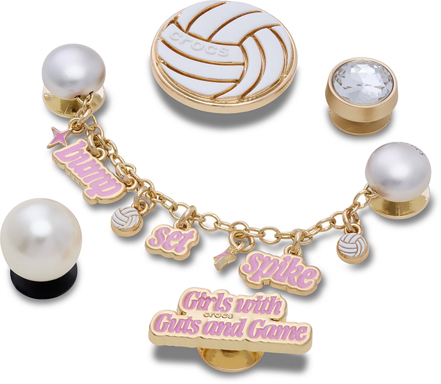 Crocs Volleyball Bling Jibbitz Charms 5-Pack - view number 2
