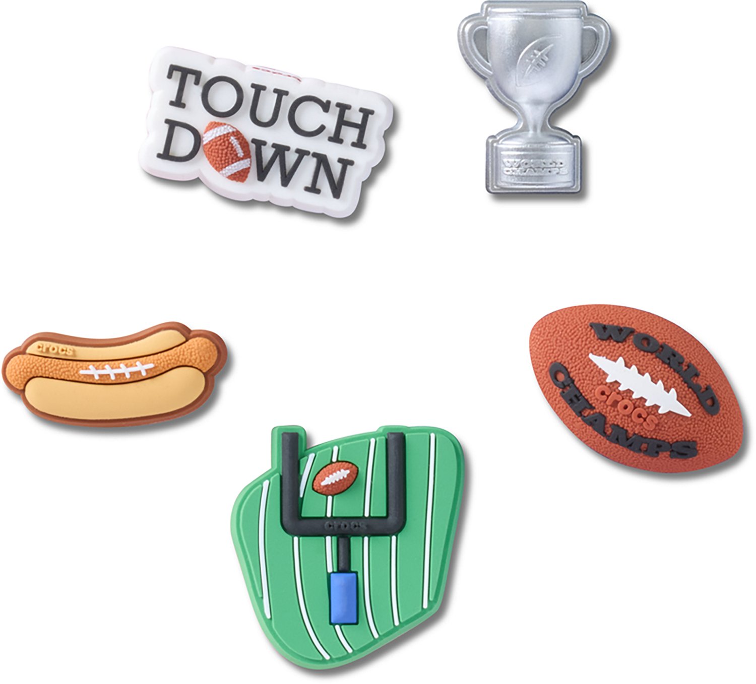 Crocs Jibbitz Football Party 5 Pack