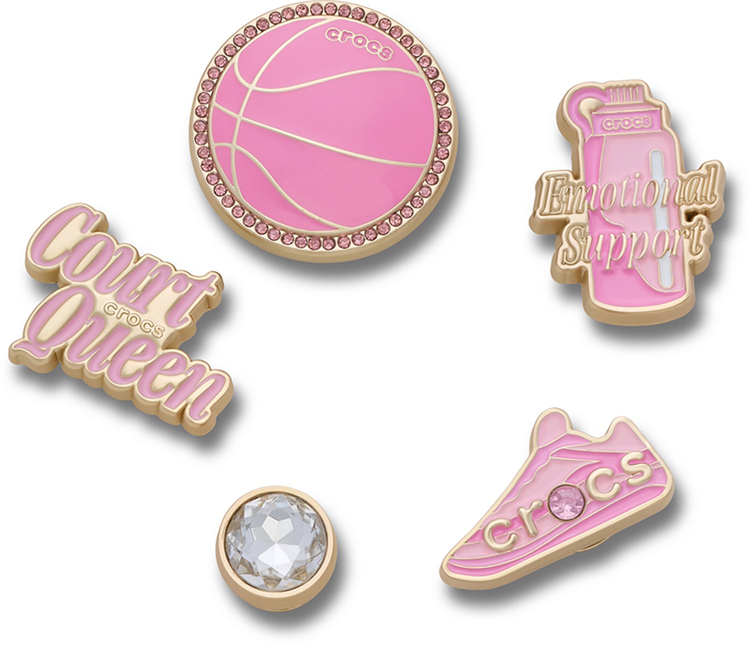 Crocs Basketball Bling Jibbitz Charms 5-Pack