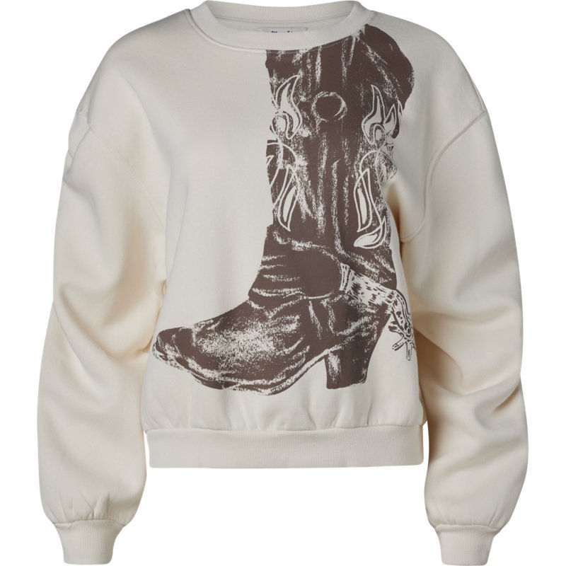 Women's Wrangler Boot Graphic Pullover in Cream
