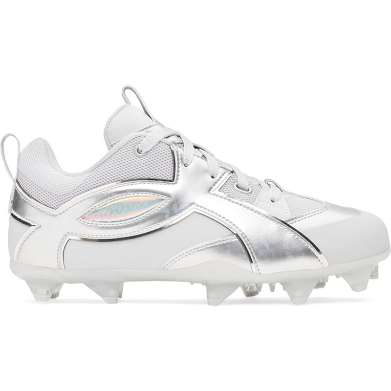 Under Armour Yard Icon Bobby Witt Jr TPU Dream Pull Baseball Cleats, Size 8, Silver