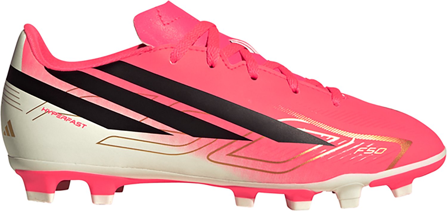 adidas Kids' F50 HYPERFAST CLUB Firm Ground/Multi-Ground Soccer Cleats