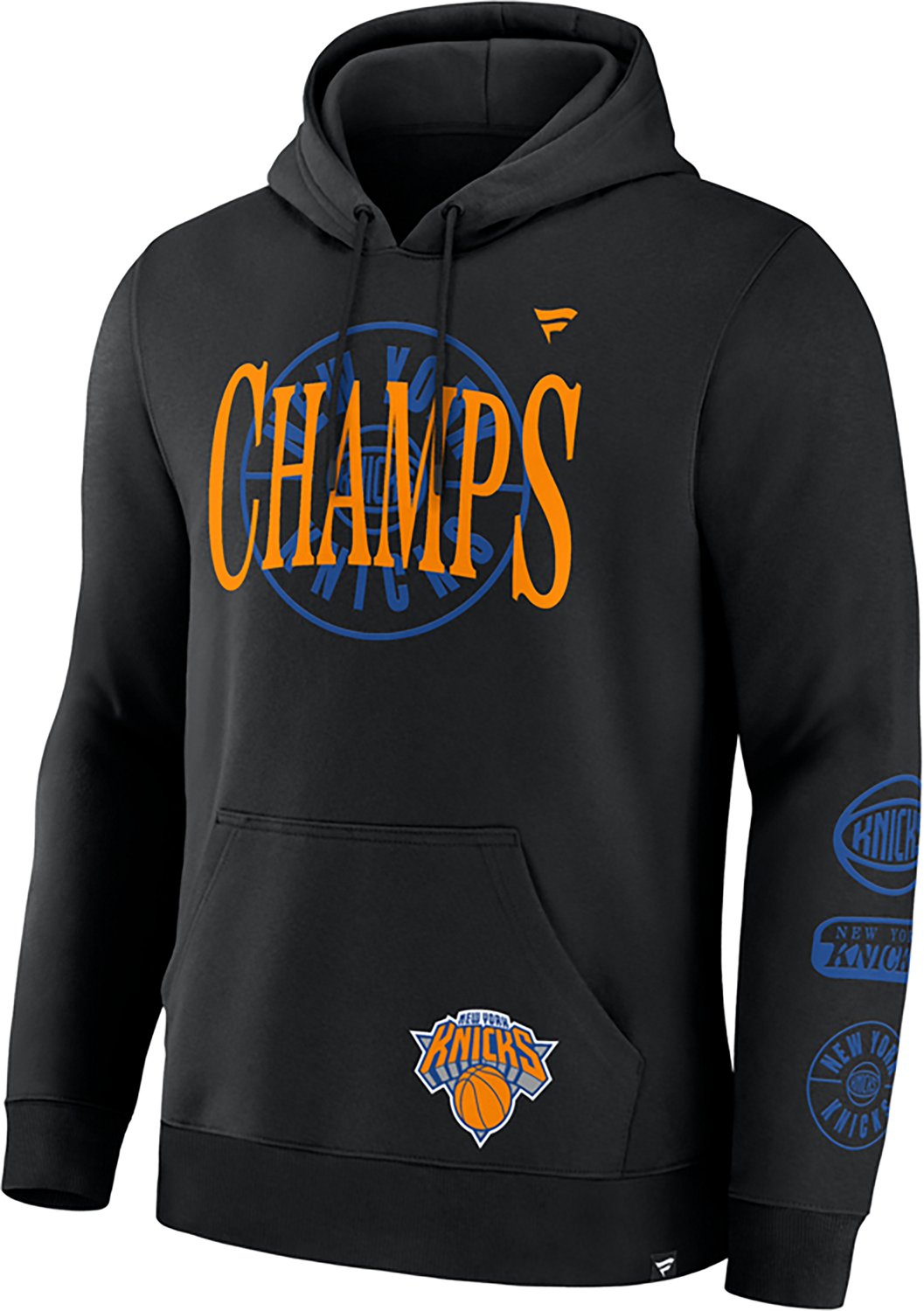 Fanatics Men's New York Knicks 2026 NBA Finals Champions Elevated Legacy Fleece 2-Hit Pullover Hoodie - view number 2