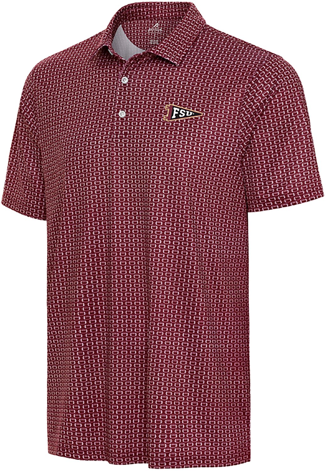 Antigua Men's Florida State University Pennant Huddle Polo Shirt