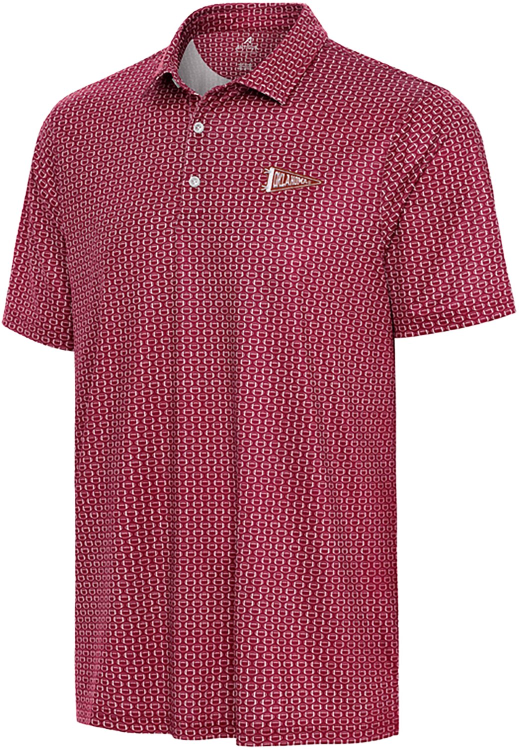 Antigua Men's University of Oklahoma Pennant Huddle Polo Shirt