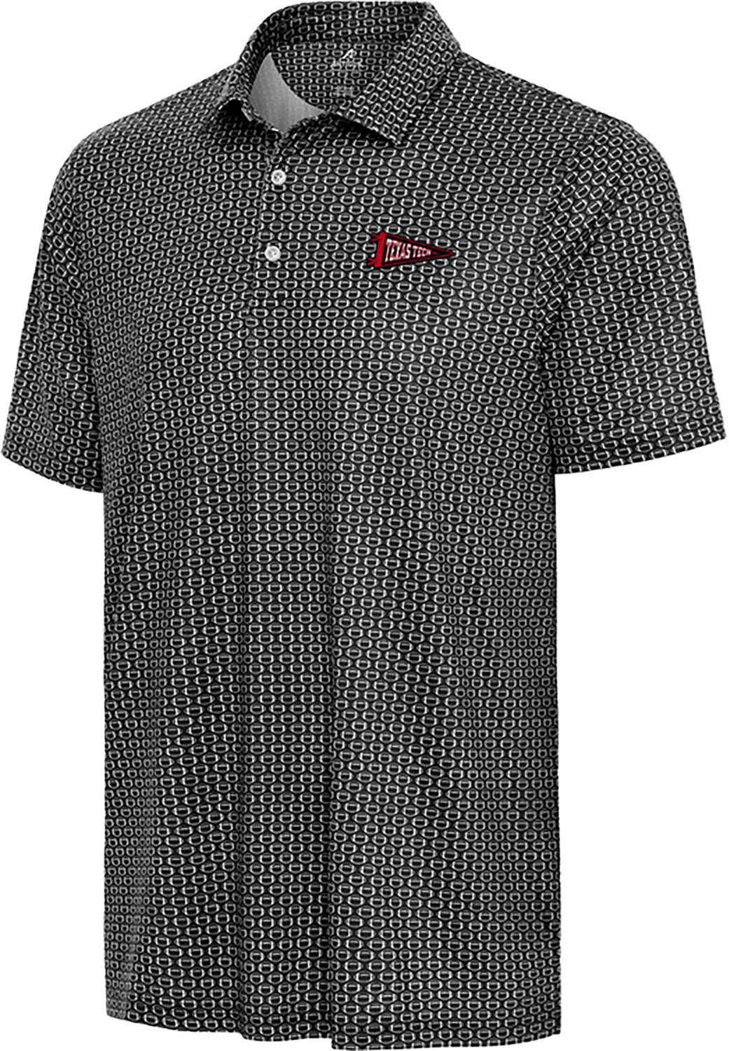 Antigua Men's Texas Tech University Pennant Huddle Polo Shirt