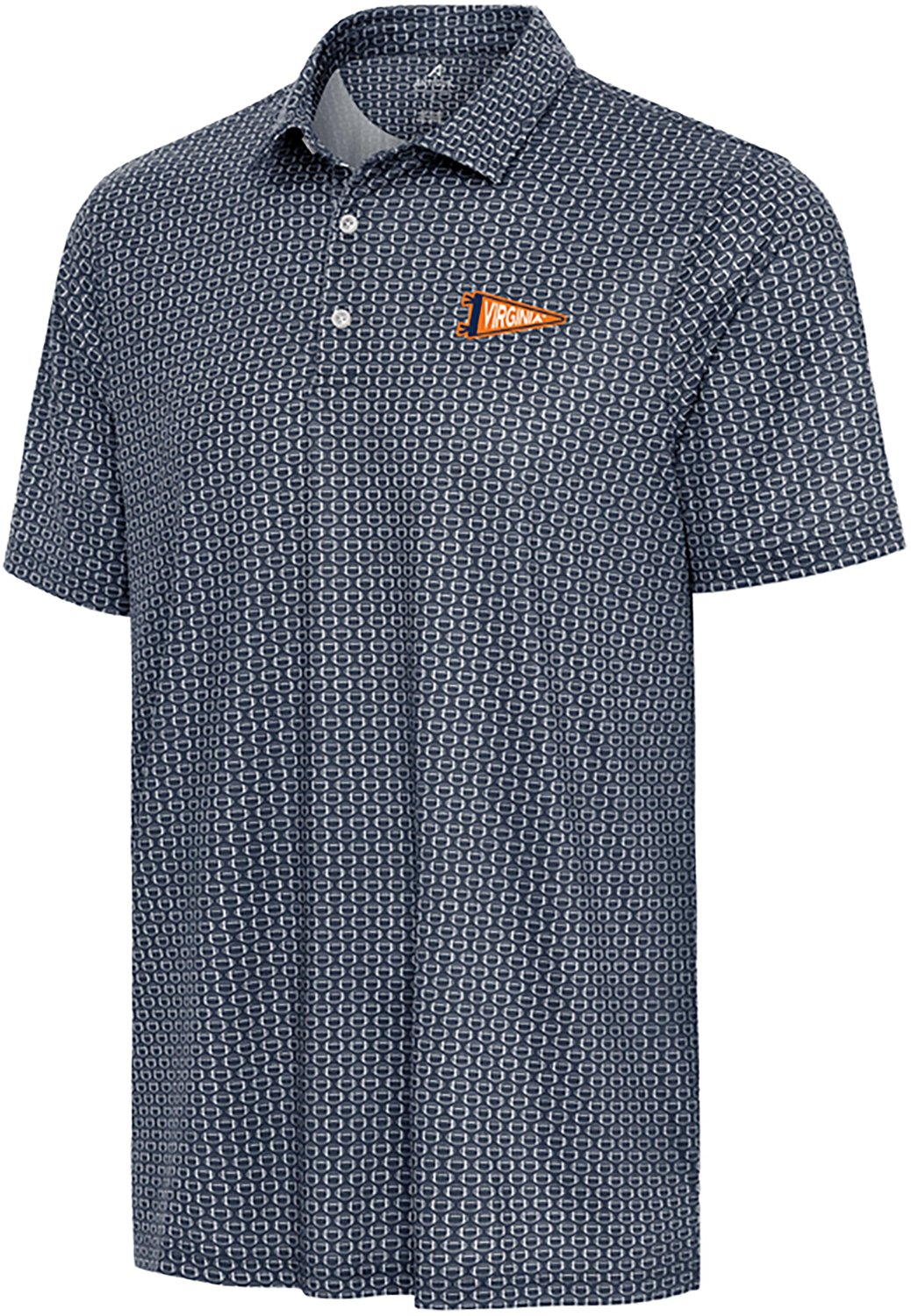 Antigua Men's University of Virginia Pennant Huddle Polo Shirt