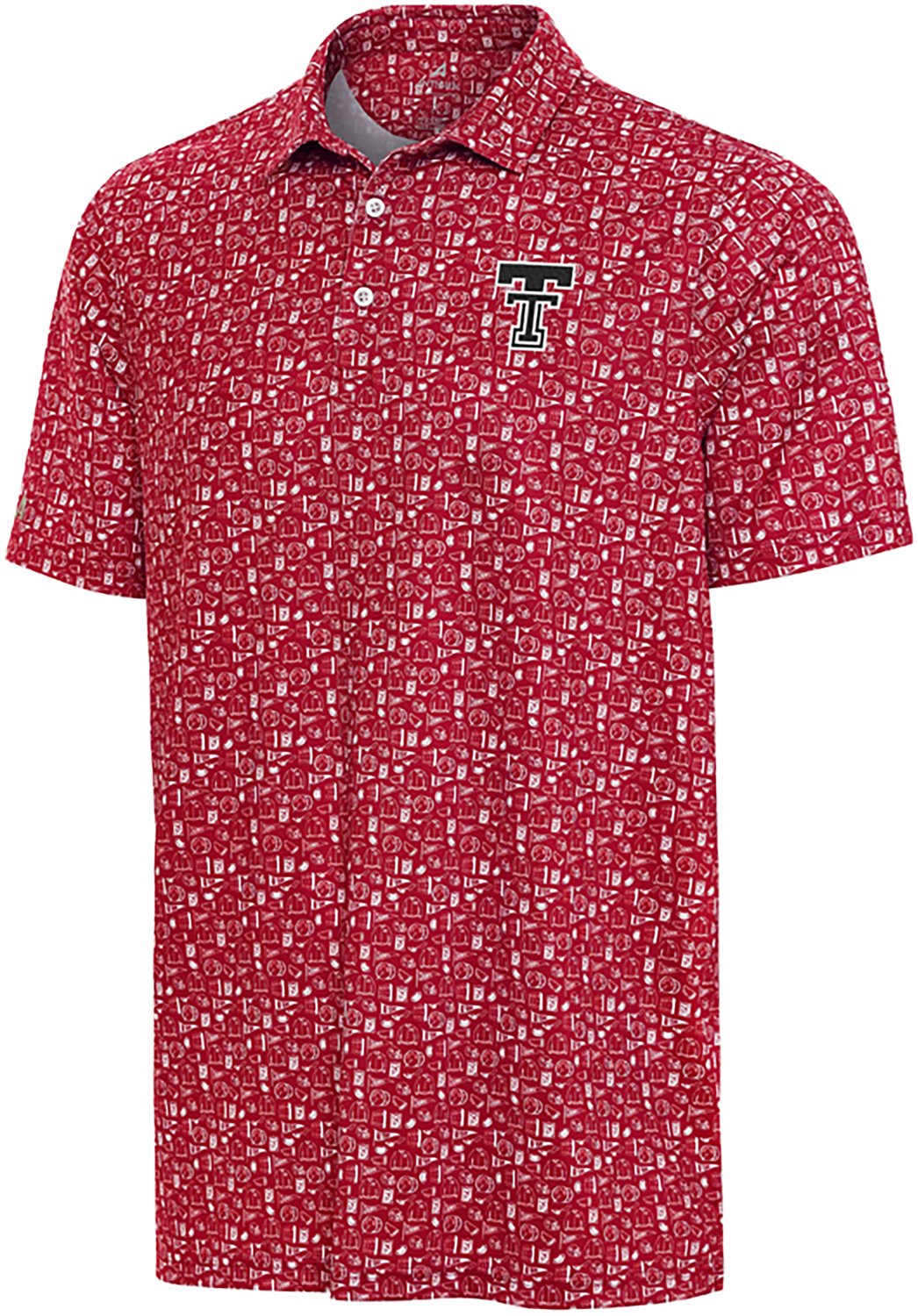 Antigua Men's Texas Tech University Polo Shirt