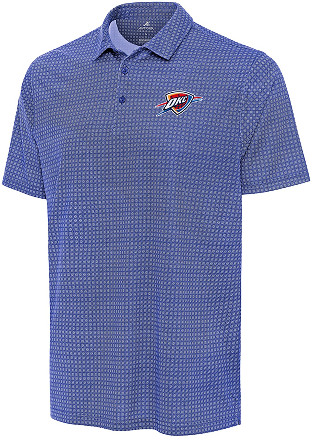 Antigua Men's Oklahoma City Thunder Mosaic Polo Shirt