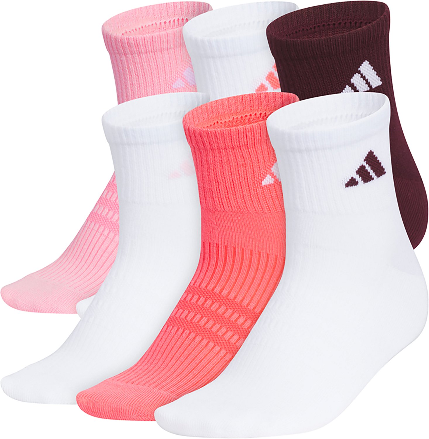 adidas Women's Superlite 3.0 6 Pack Quarter Socks