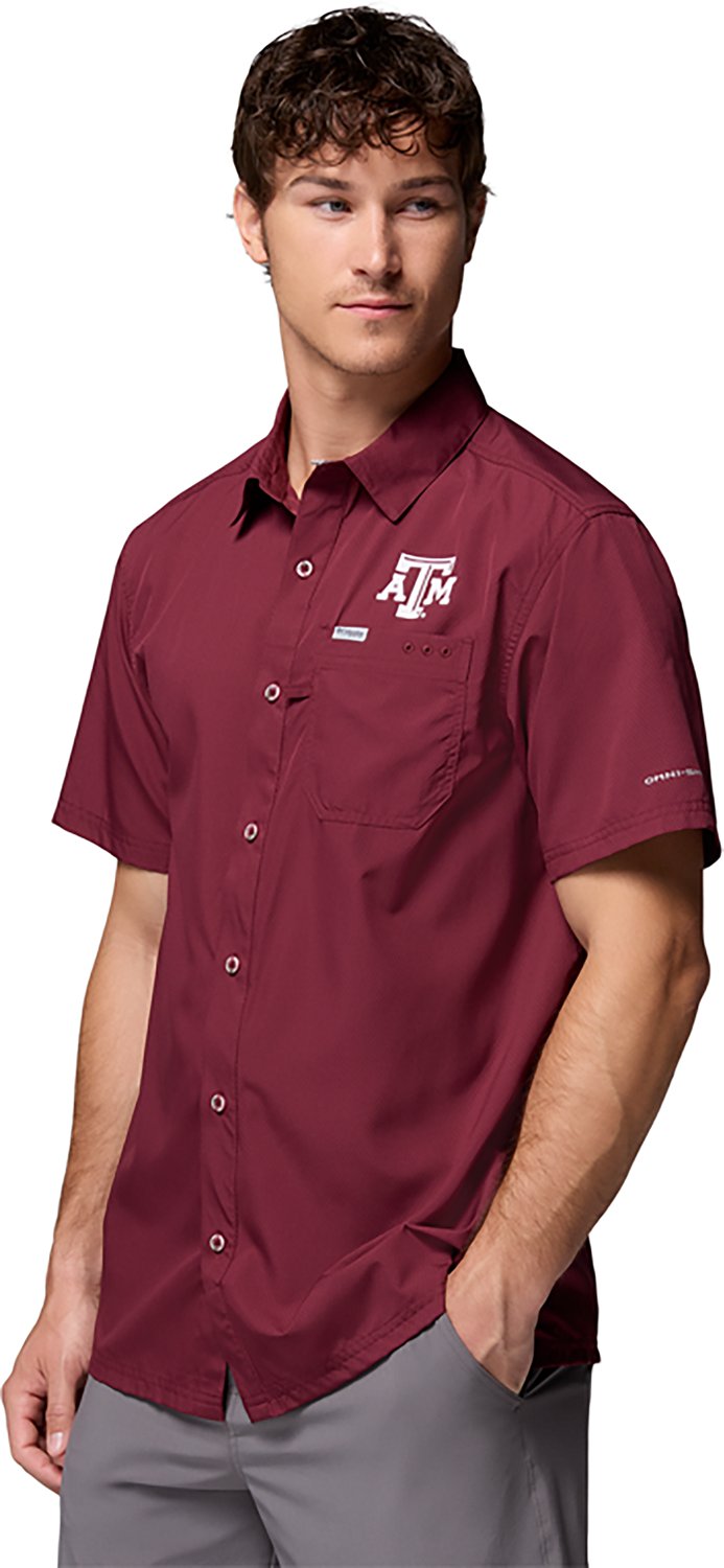 Columbia Sportswear Men's Texas A&M University Collegiate PFG Slack Tide Camp Shirt - view number 3