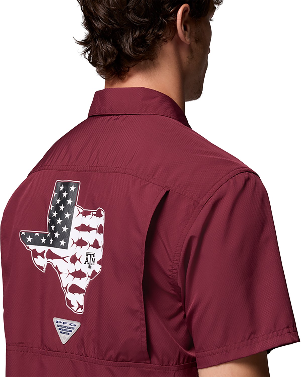 Columbia Sportswear Men's Texas A&M University Collegiate PFG Slack Tide Camp Shirt - view number 6