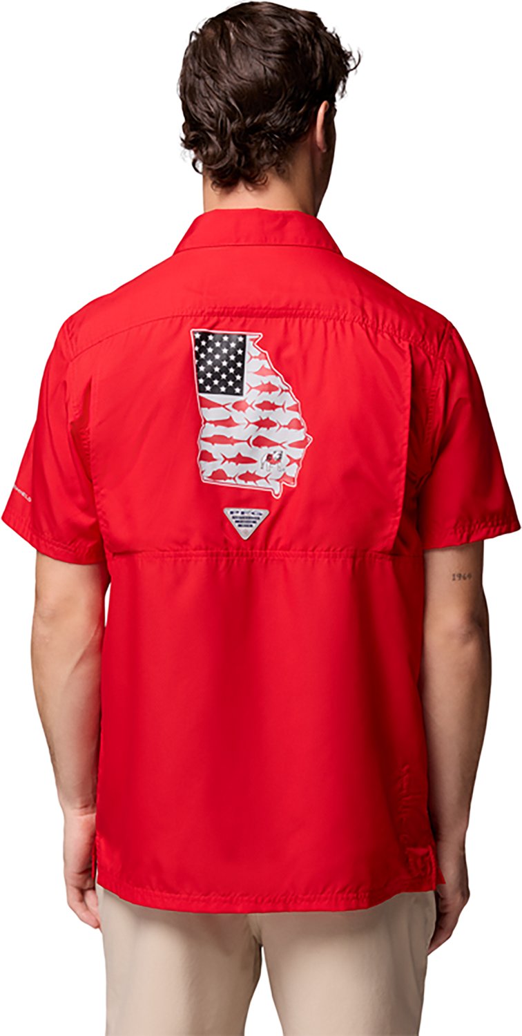 Columbia Sportswear Men's University of Georgia Collegiate PFG Slack Tide Camp Shirt - view number 2