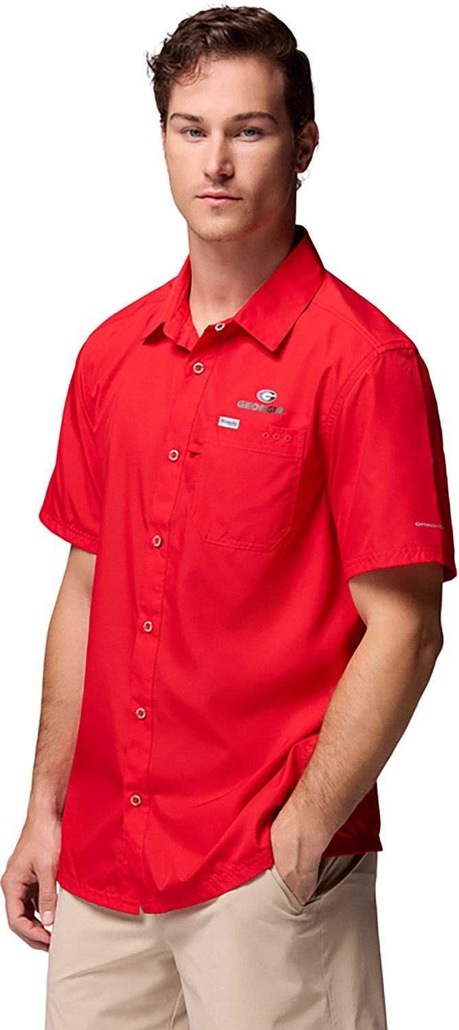 Columbia Sportswear Men's University of Georgia Collegiate PFG Slack Tide Camp Shirt - view number 3