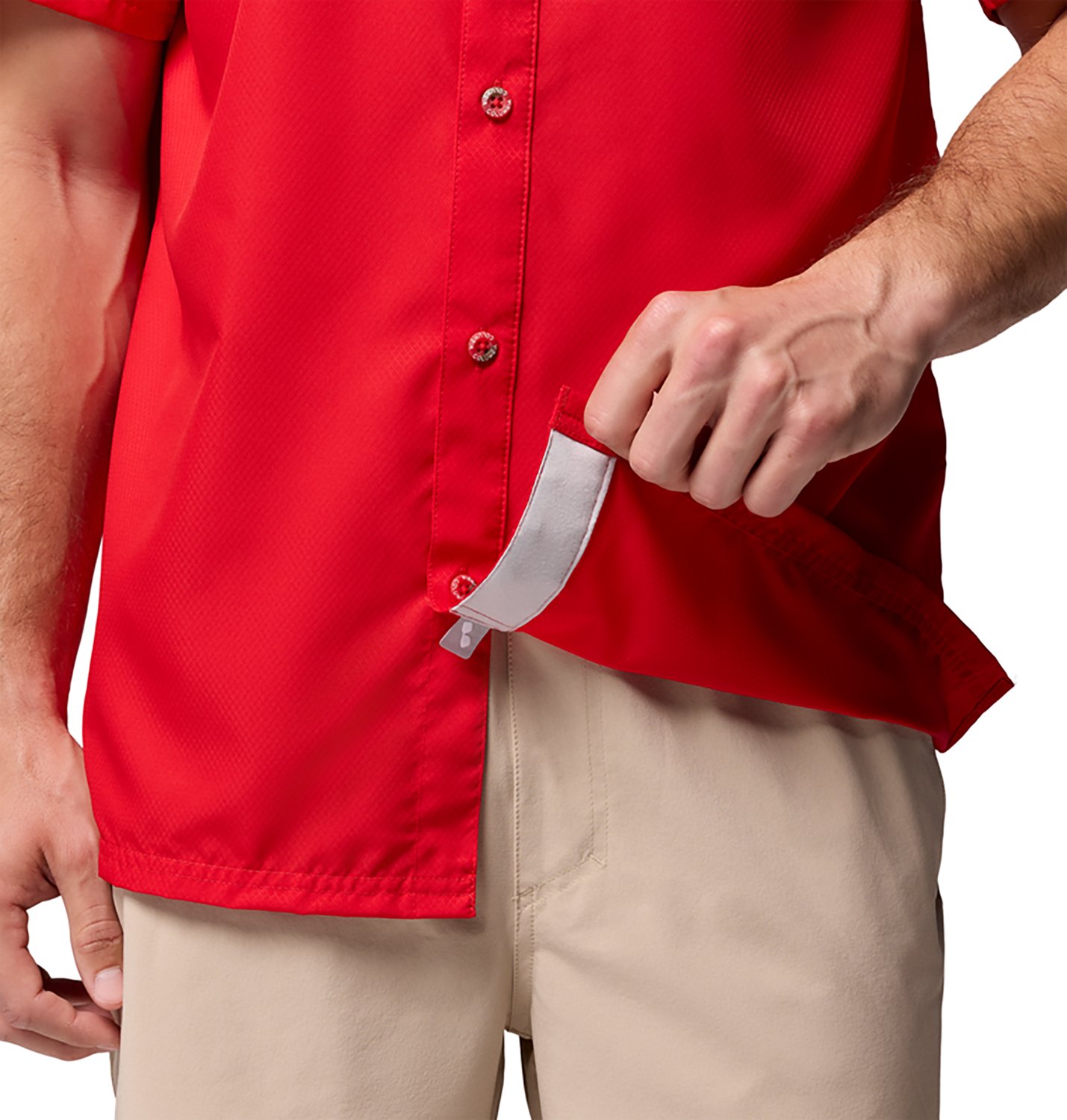 Columbia Sportswear Men's University of Georgia Collegiate PFG Slack Tide Camp Shirt - view number 6