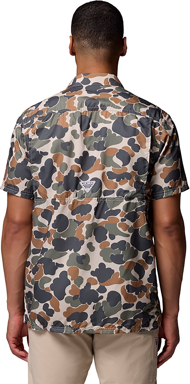 Columbia Sportswear Men's Clemson University Collegiate PFG Super Slack Tide Camo Shirt - view number 2