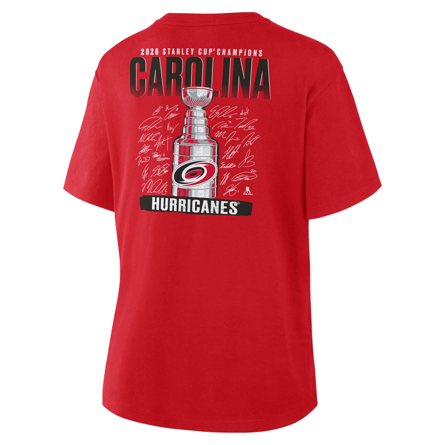 Fanatics Women's Carolina Hurricanes 2026 Stanley Cup Champions Signature Roster Short Sleeve T-shirt - view number 3