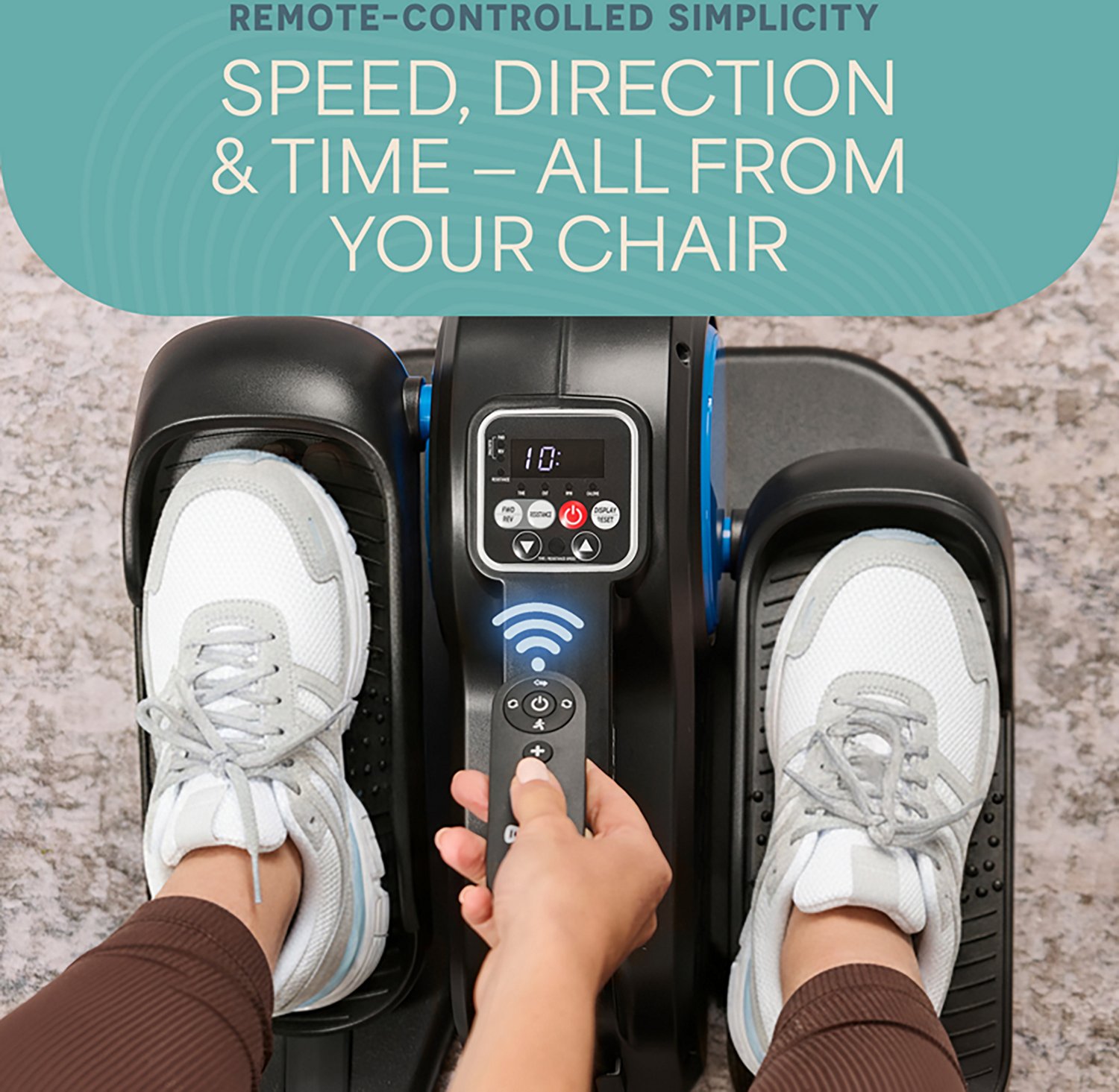 AutoGlide Red™ Under Desk Elliptical Machine - view number 5