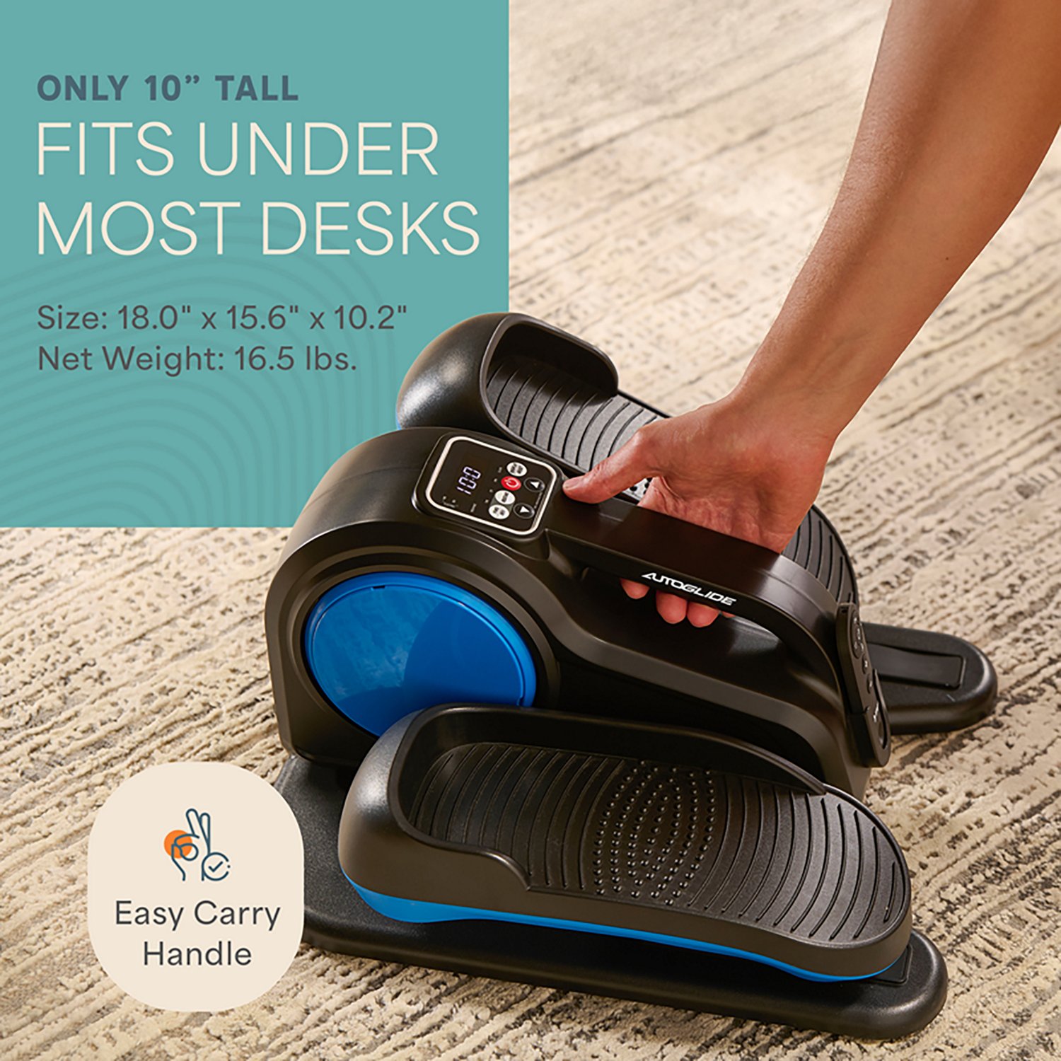 AutoGlide Red™ Under Desk Elliptical Machine - view number 6