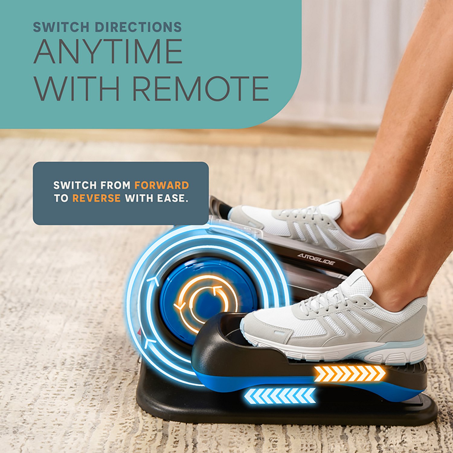 AutoGlide Red™ Under Desk Elliptical Machine - view number 8