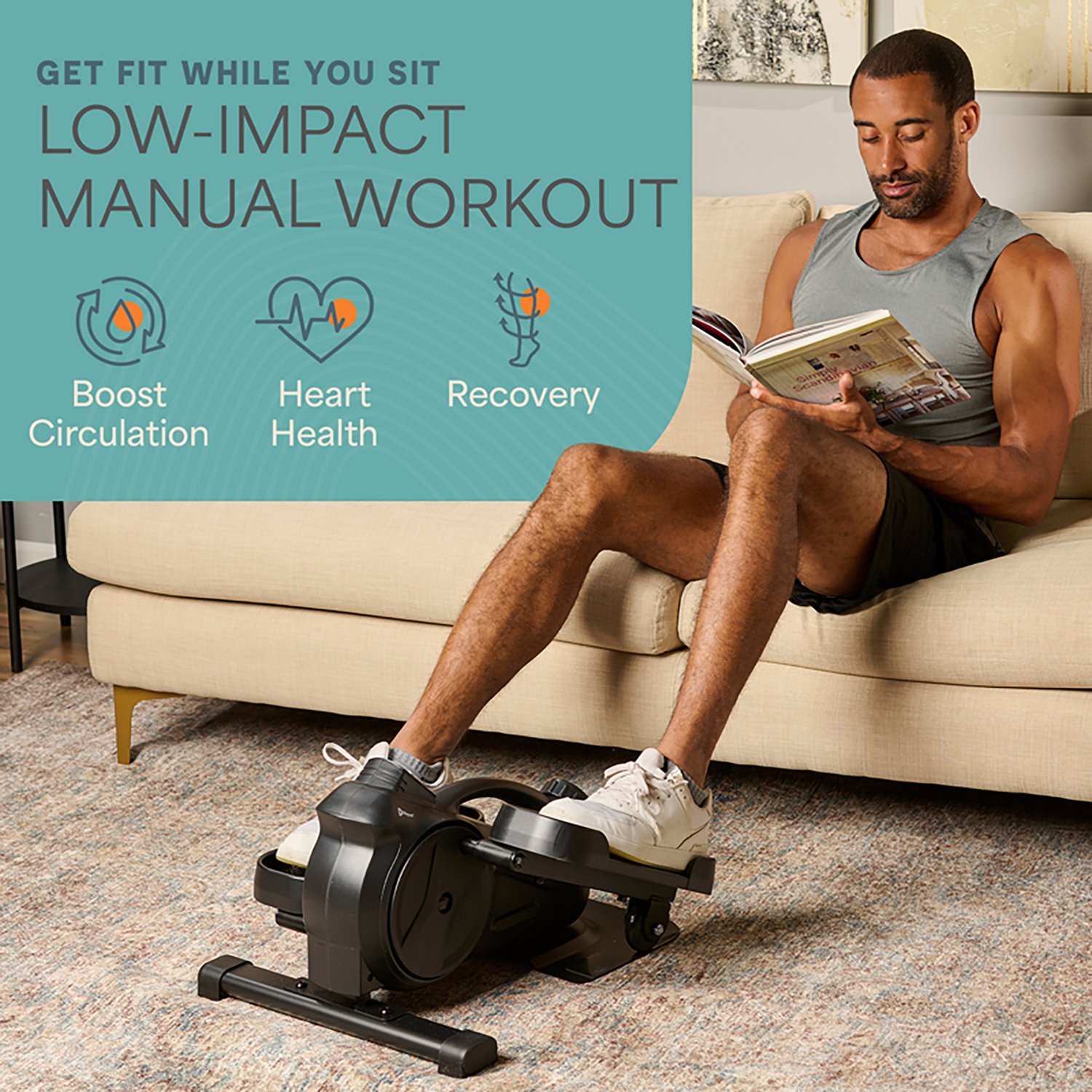 Lifepro FlexStride Plus Under Desk Elliptical