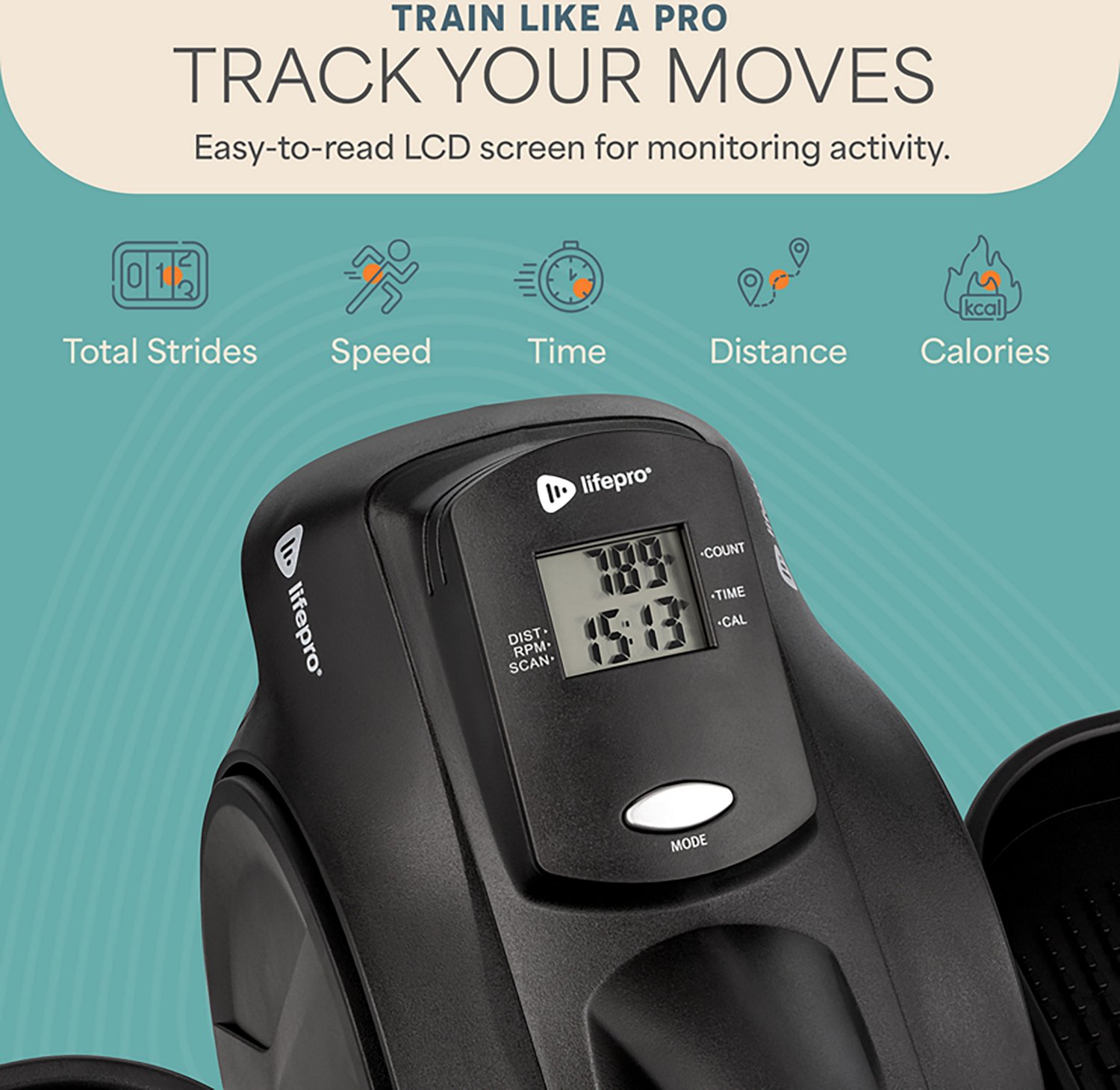 Lifepro FlexStride Under Desk Elliptical - view number 5