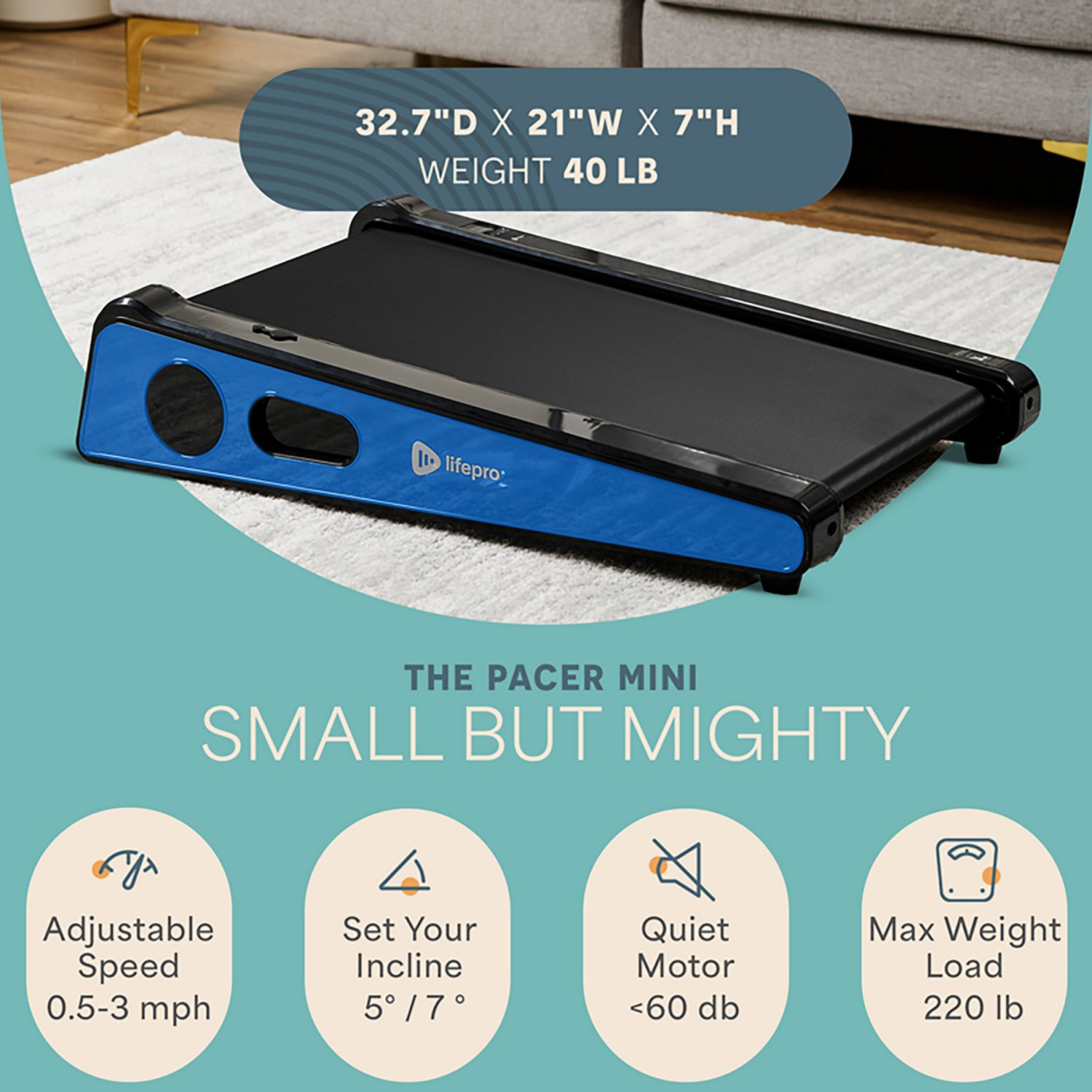 Lifepro PacerMini Compact Walking Pad - view number 3